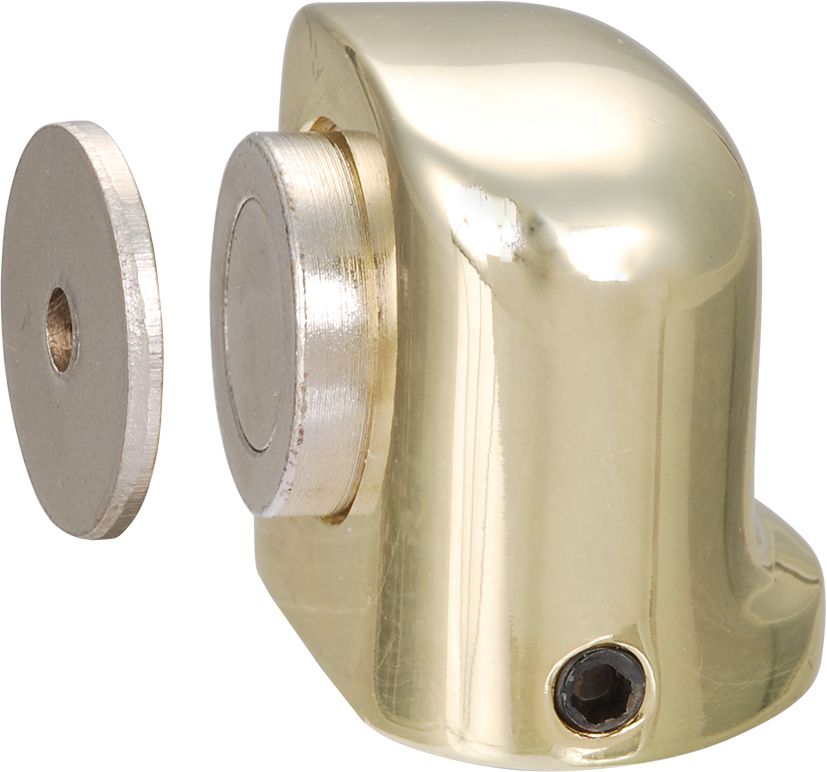 Magnet-Türhalter für Bodenmontage aus Messing | TOPLICHT