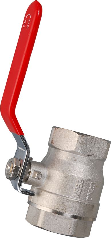 Kugelhahn Messing verchromt