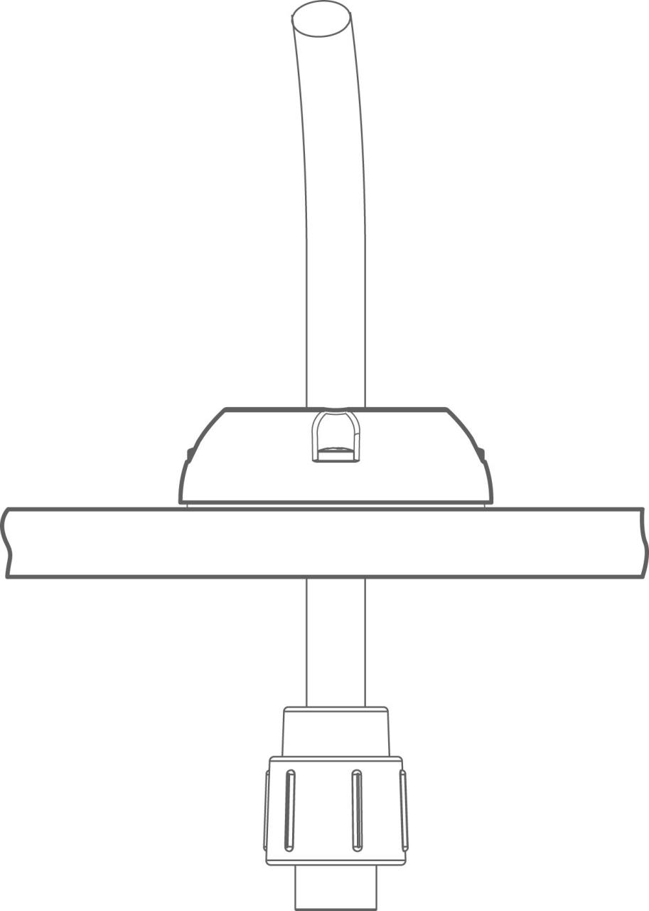 SCANSTRUT Decksdurchführung Kunststoff