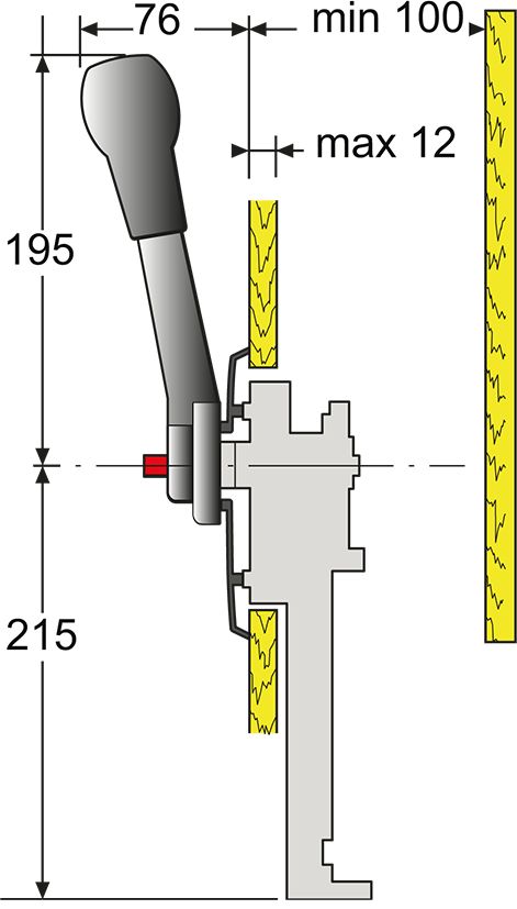 SEASTAR SOLUTION 700SS Segelboot-Seitenschaltung