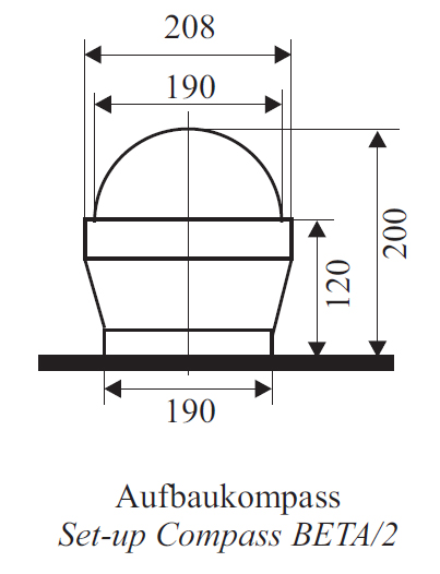 CASSENS & PLATH BETA/2 Aufbau-Kugelkompass