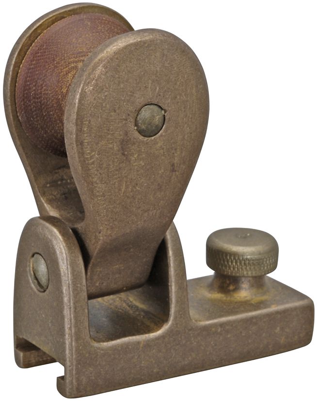 Fockrutscher für 25x4mm-Schiene Bronze