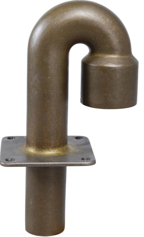 Schwanenhalslüfter Bronze mit Ventil