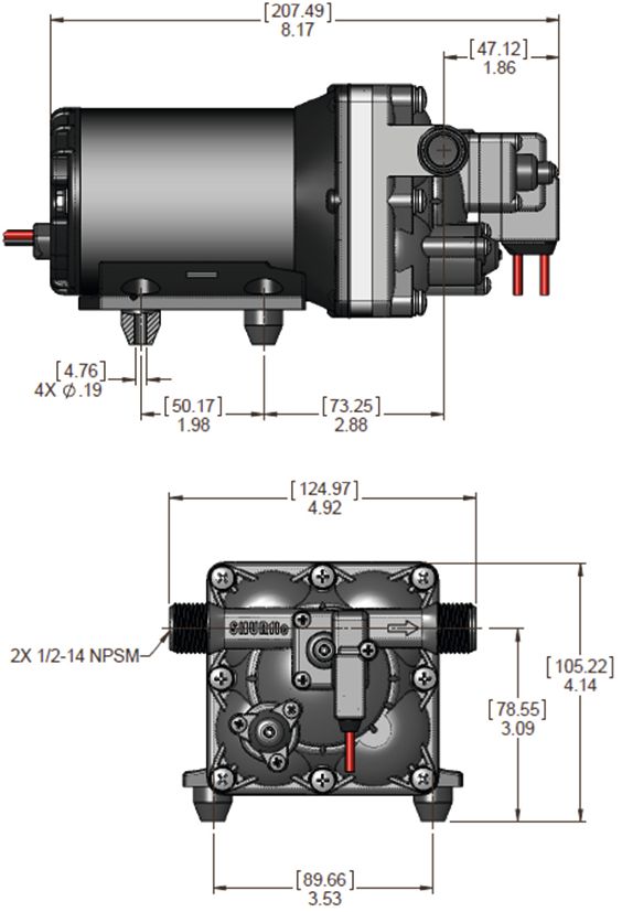 AQUA KING II Junior 2.0 SHURFLO Frischwasser-Pumpe