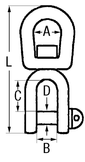 Wirbelschäkel feuerverzinkt
