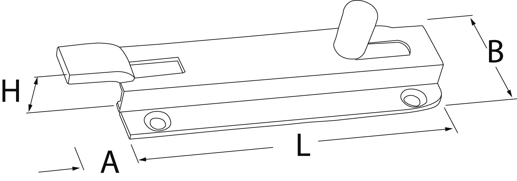 Profilriegel gekröpft aus Messing