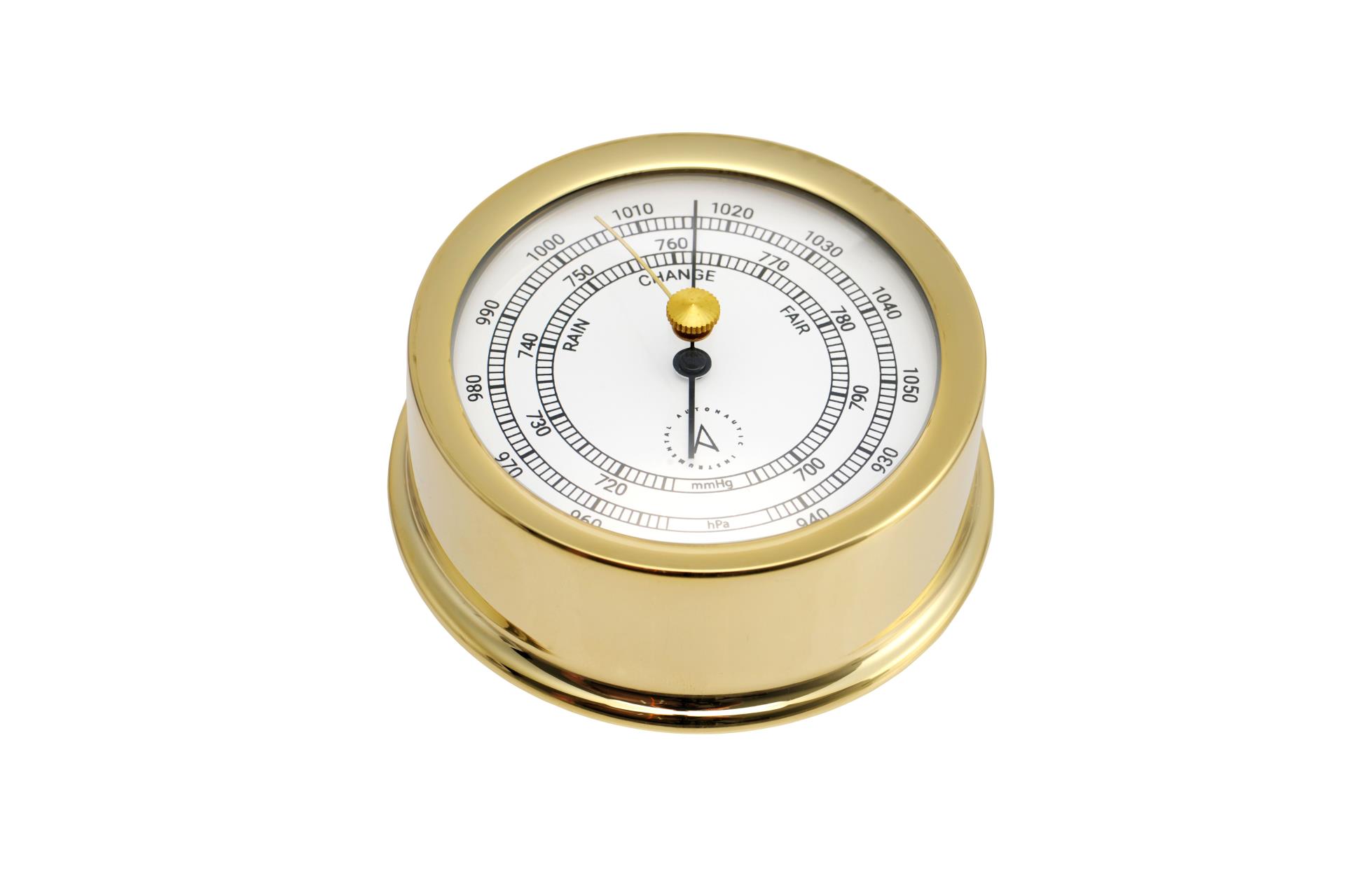 AUTONAUTIC ATLANTIC 95 Barometer Messing vergoldet