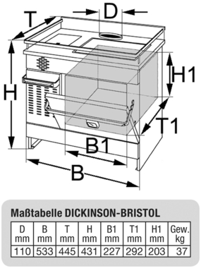 DICKINSON BRISTOL Ölherd