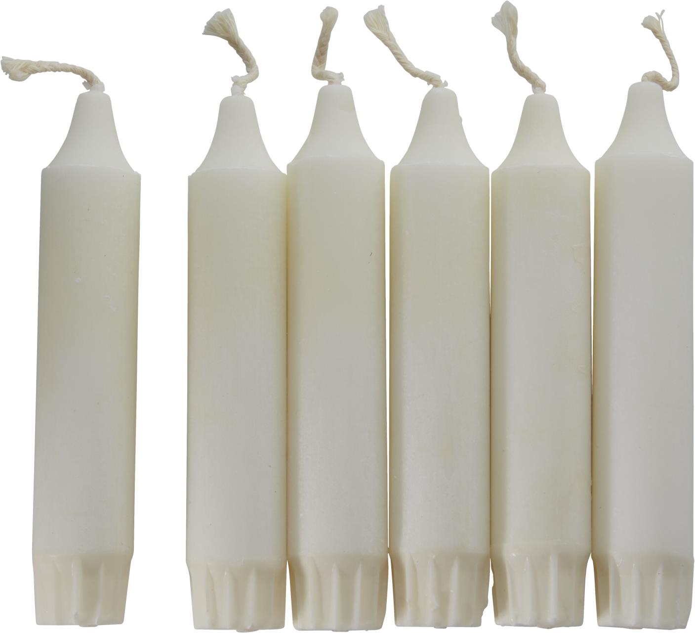 Stearin-Kerzen für DINNER-Leuchte 6Stk-Packung