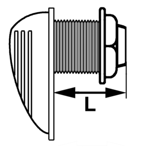 Bordeinlass mit Sieb, Edelstahl