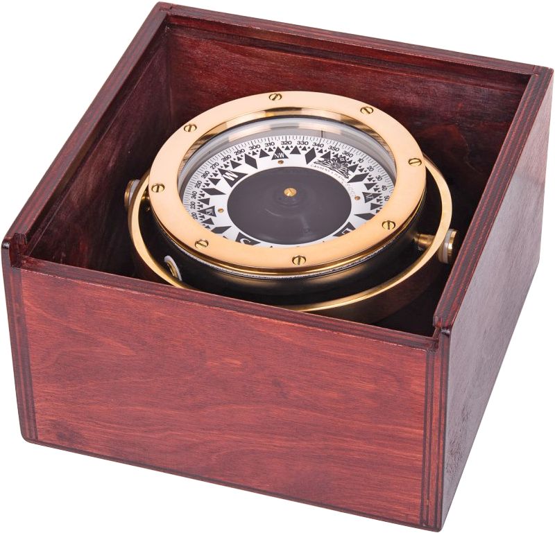 CASSENS & PLATH TYPE/51 Messing-Rettungsbootkompass in Box