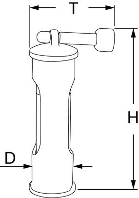 Darwin-Sturmglas SÖRENSEN mit Wandhalterung