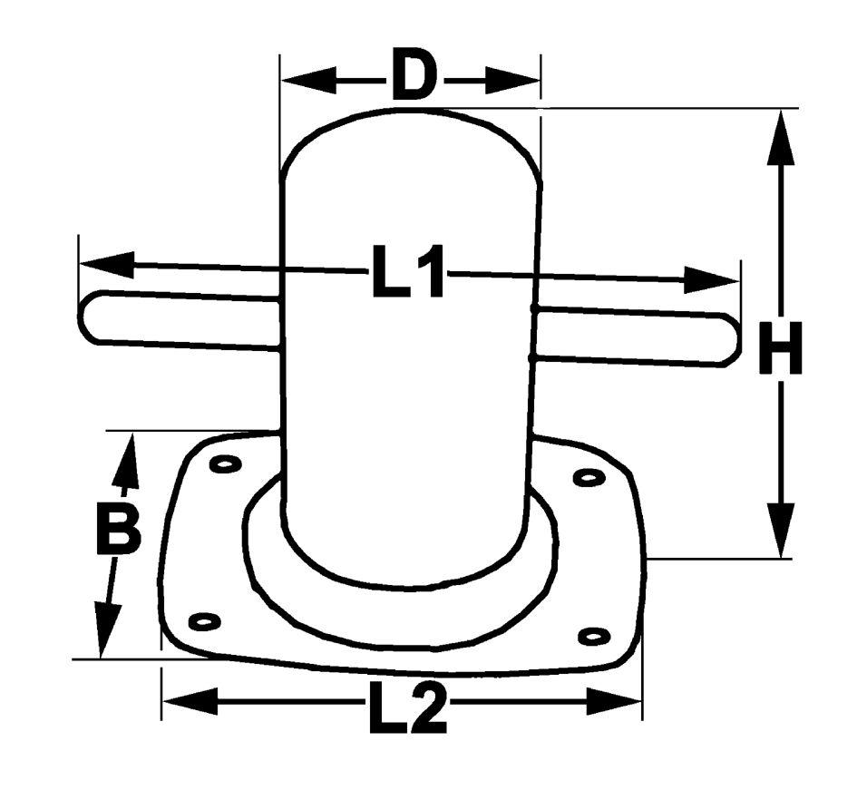 Kreuzpoller DAVEY verzinkt DL1137