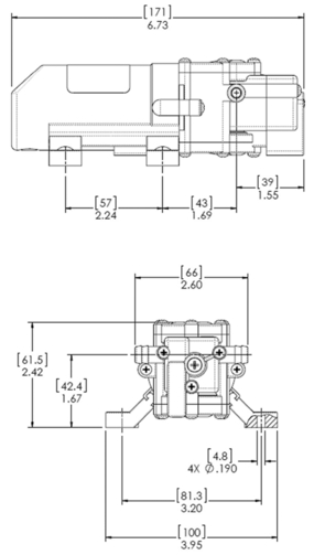 SHURFLO LO-FLO automatische Trinkwasserpumpe