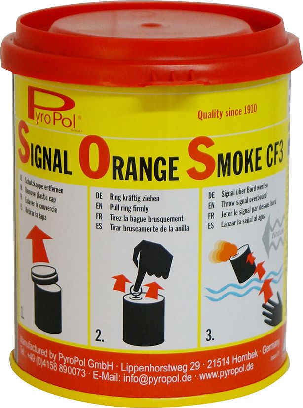 Rauchsignal ORANGE CF3 SOLAS