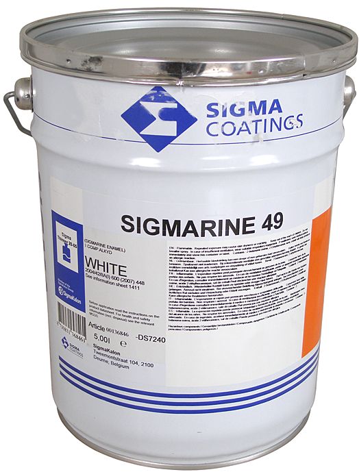 SIGMARINE 49 weiße Lackfarbe (ENAMEL)
