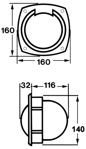 SILVA 125B/H Schotteinbaukompass