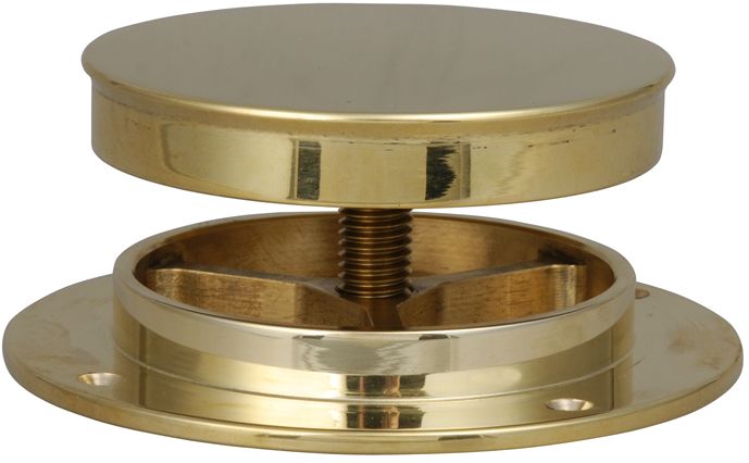 Pilzlüfter flach Messing