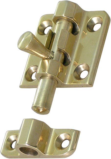 Grendelriegel kräftige Ausführung in Messing