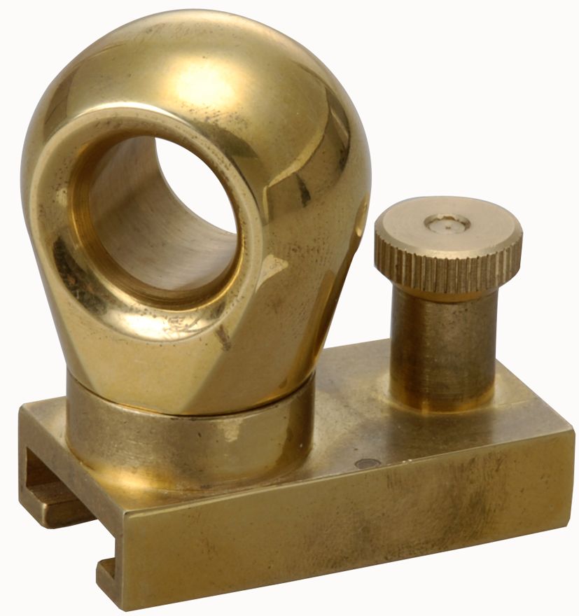 Fockrutscher für 20x3mm-Schiene Messing