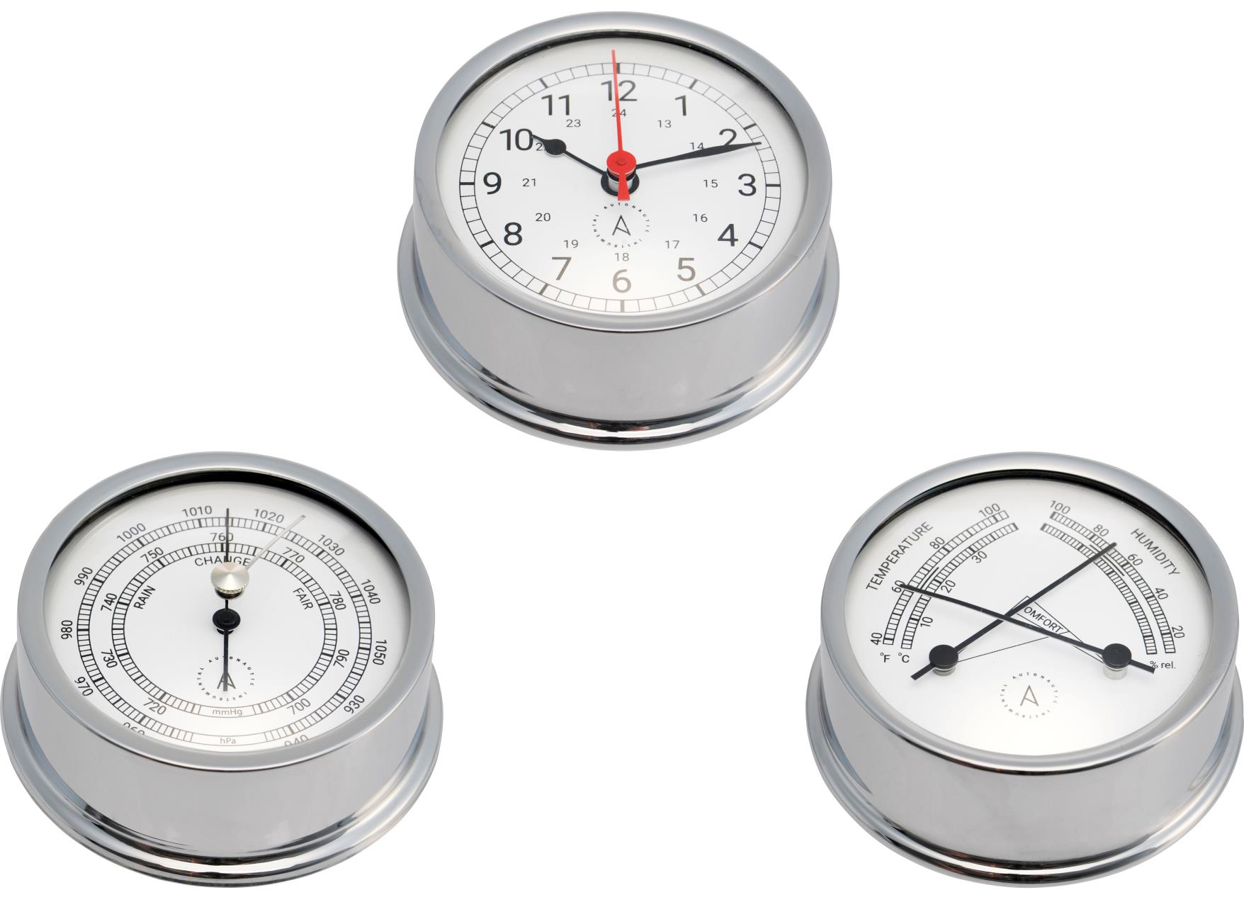 Verchromt-Set AUTONAUTIC ATLANTIC 95 - 3 Instrumente