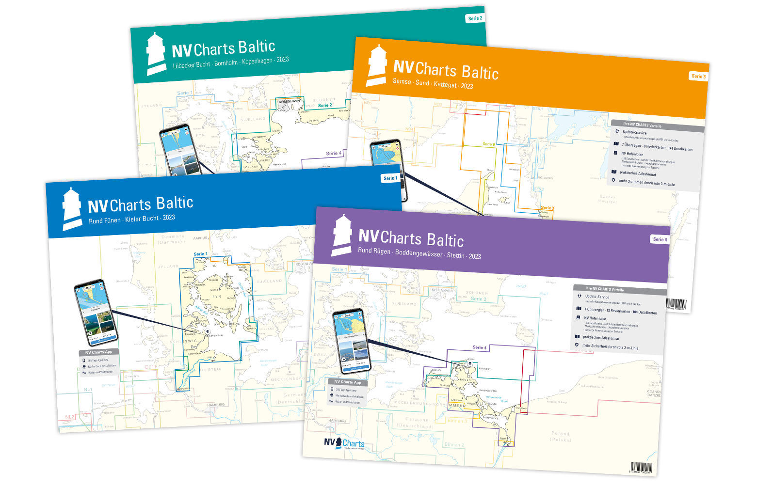 NV CHARTS Sportschifffahrtskarte plano Ostsee