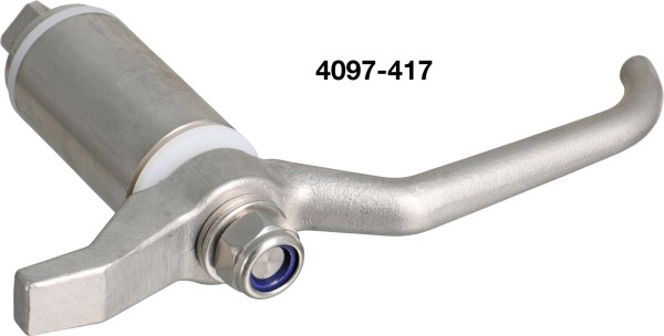 4097-417 Vorreiber DIN83104 / B73 / A2-Achse / A4-Griff / A4-Hülse+2PA-B
