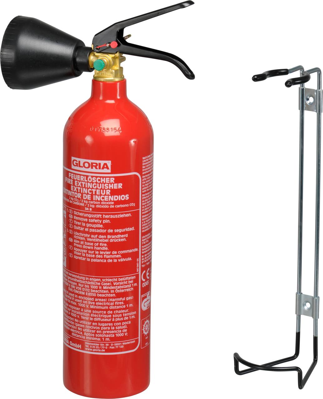 GLORIA carbonic acid fire extinguisher