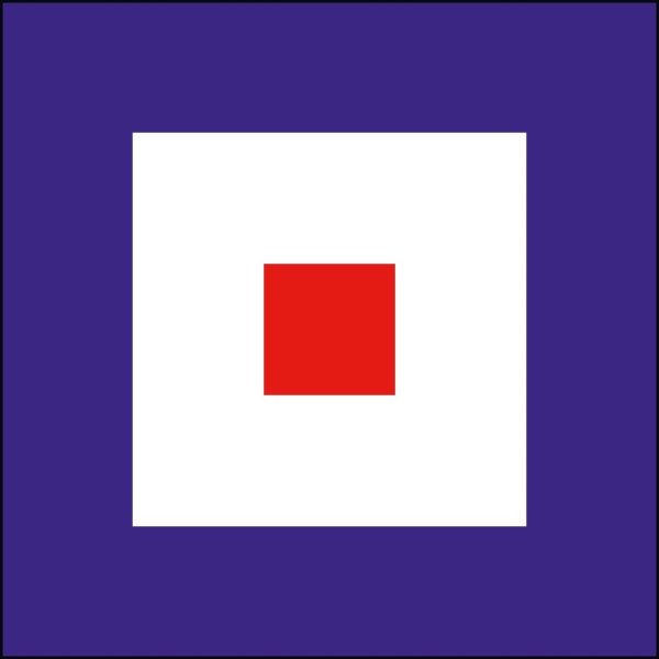 1093-130W Signalflagge WHISKEY