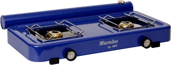 4323-102 Spirituskocher MAMBO 2-flammig blau pulverbeschichtet
