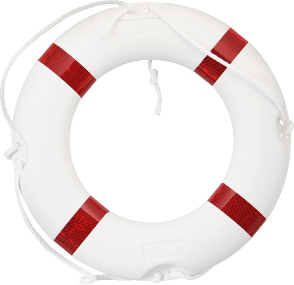 3203-001 Yacht-Rettungsring aus PE-Kunststoff rot