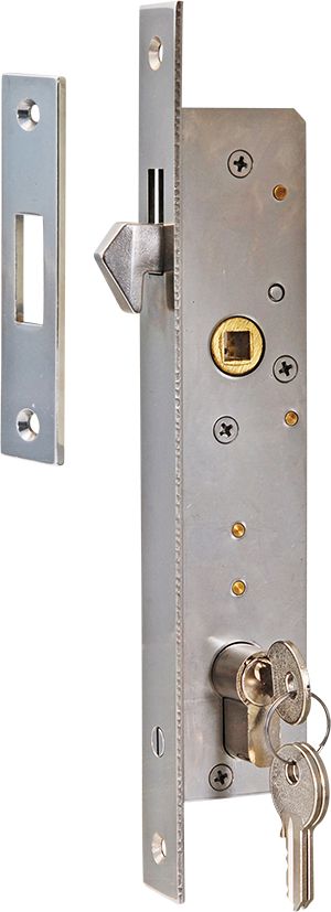 LITZEE Schiebetür-Türschloss, Sicherheitstürverriegelungen, linke und  rechte Verriegelung Edelstahlschraube mit Vorhängeschlossloch