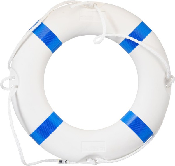 3203-002 Yacht-Rettungsring aus PE-Kunststoff blau