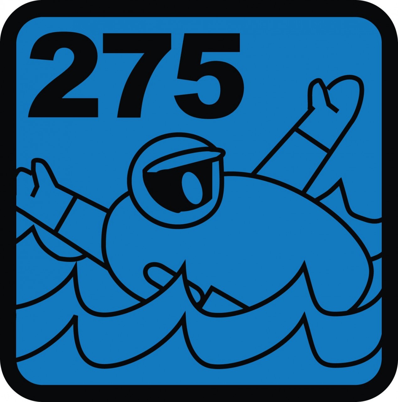 Automatische Rettungsweste Secumar Survival 275 Harness dunkelblau