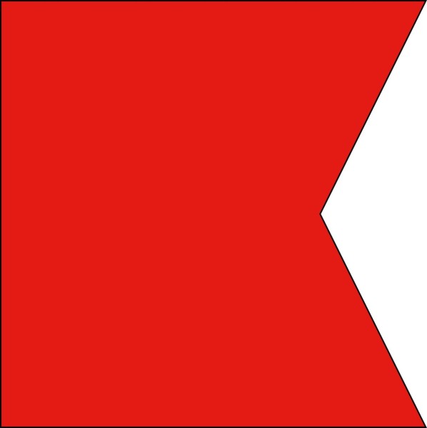1093-130B Signalflagge BRAVO
